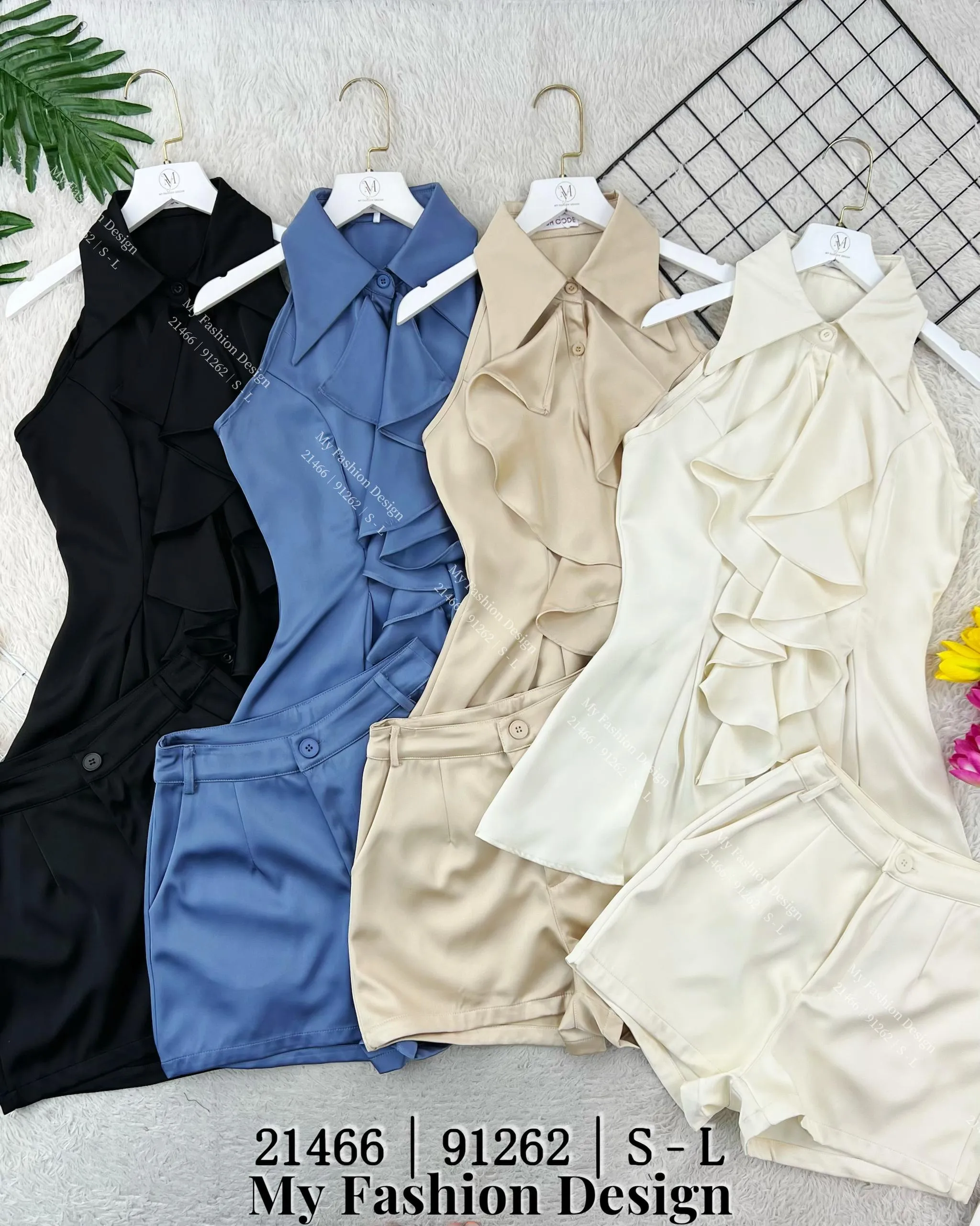 爆款新品🔥高品质名媛风套装 上衣 ➕ 裤子 RM99 Only🌸（1-T4）