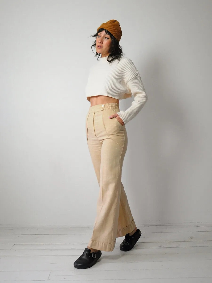 1970's Wheat Woven Flares 22/24x29