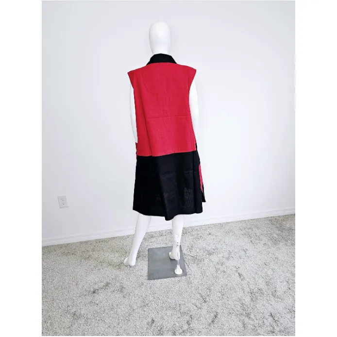 African Ankara Style Print Cotton Women Mid Length Dress Sundress
