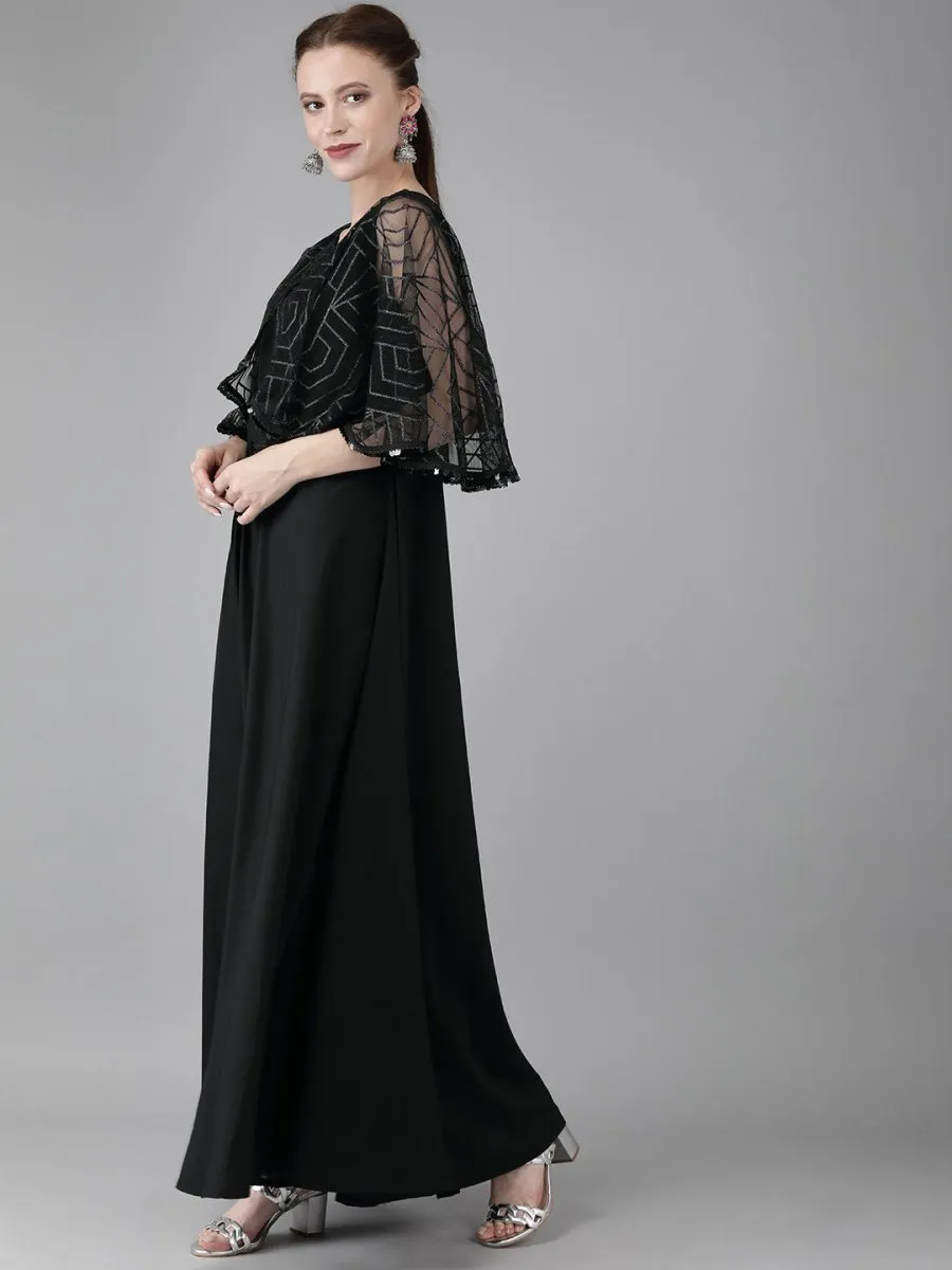 Ahalyaa Women Cap Style Beautiful Long Dress