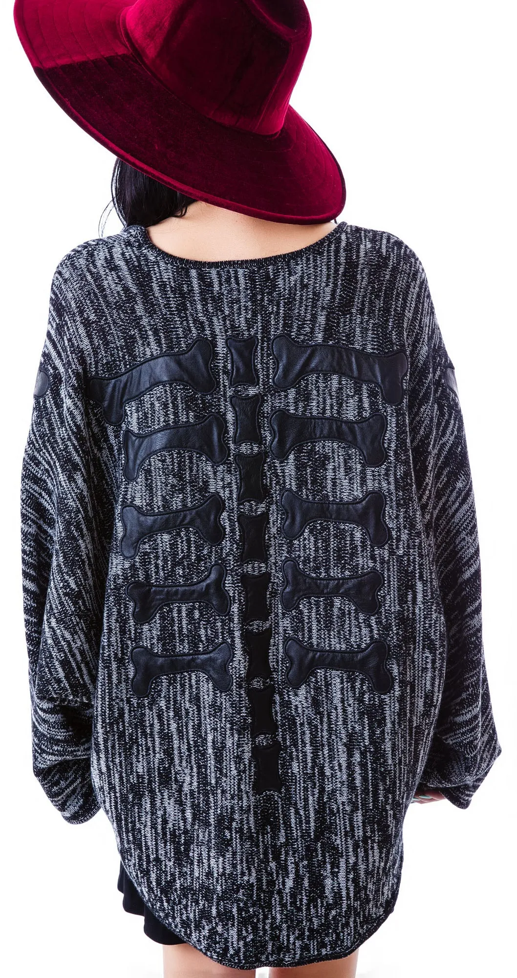 Back Boned Knitted Cape