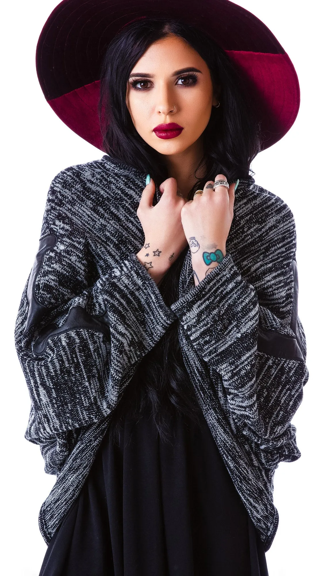 Back Boned Knitted Cape