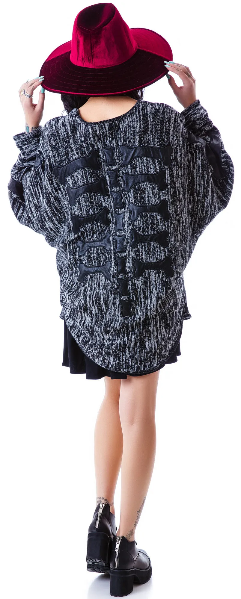 Back Boned Knitted Cape