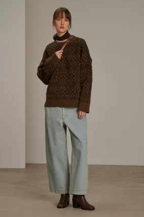 BIDART BROWN JUMPER