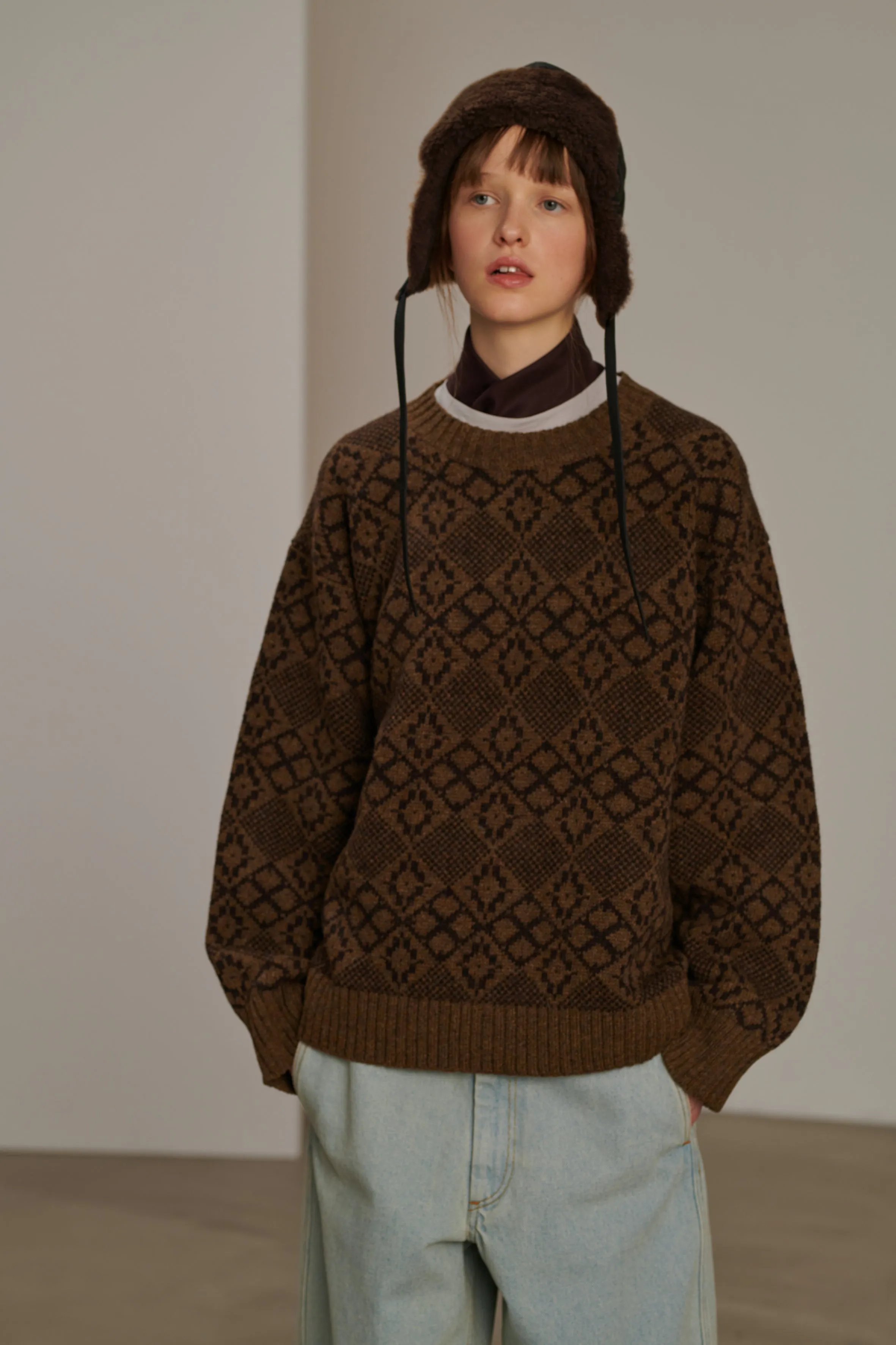 BIDART BROWN JUMPER