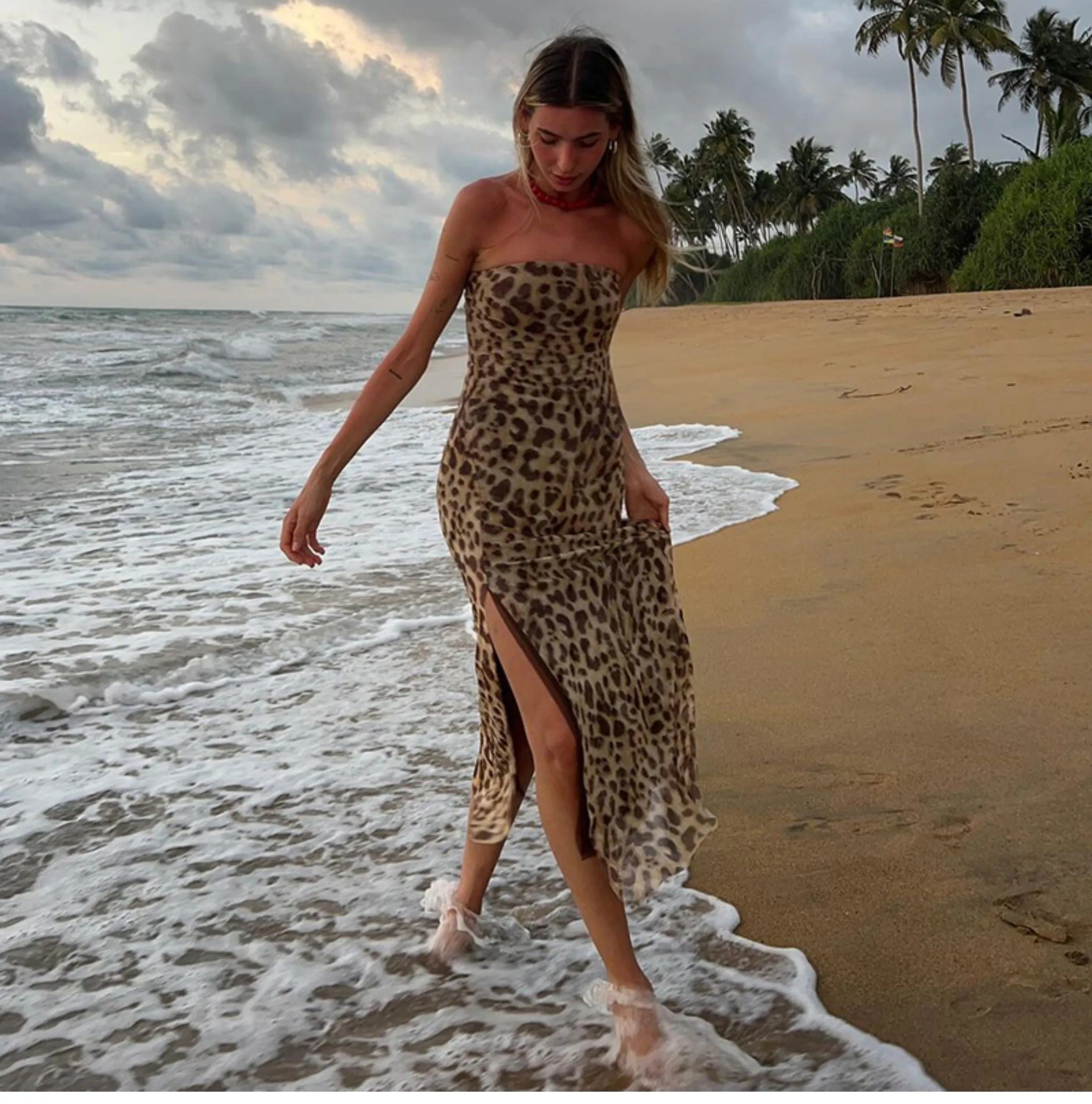 Bonnyshow Solei Strapless Maxi Dress