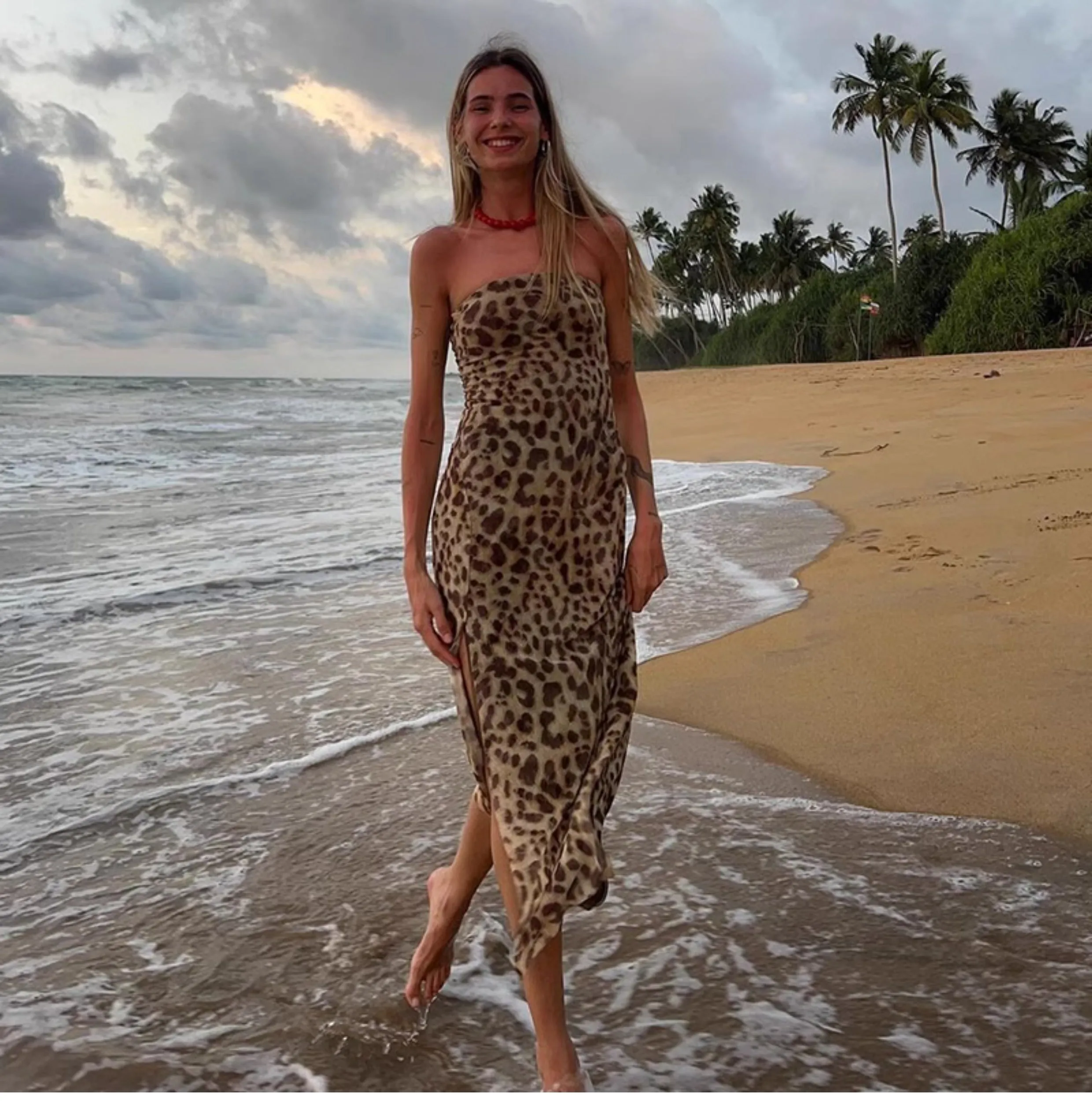 Bonnyshow Solei Strapless Maxi Dress