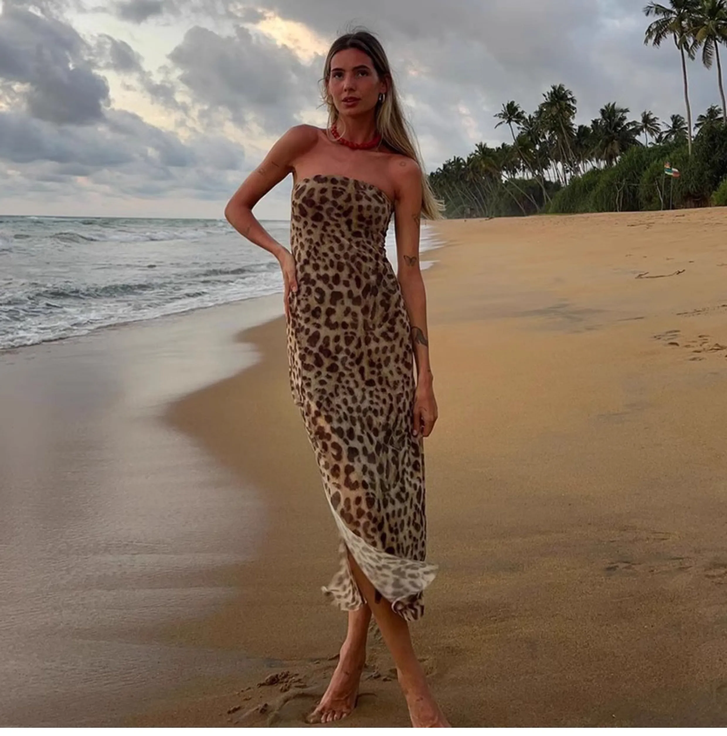 Bonnyshow Solei Strapless Maxi Dress