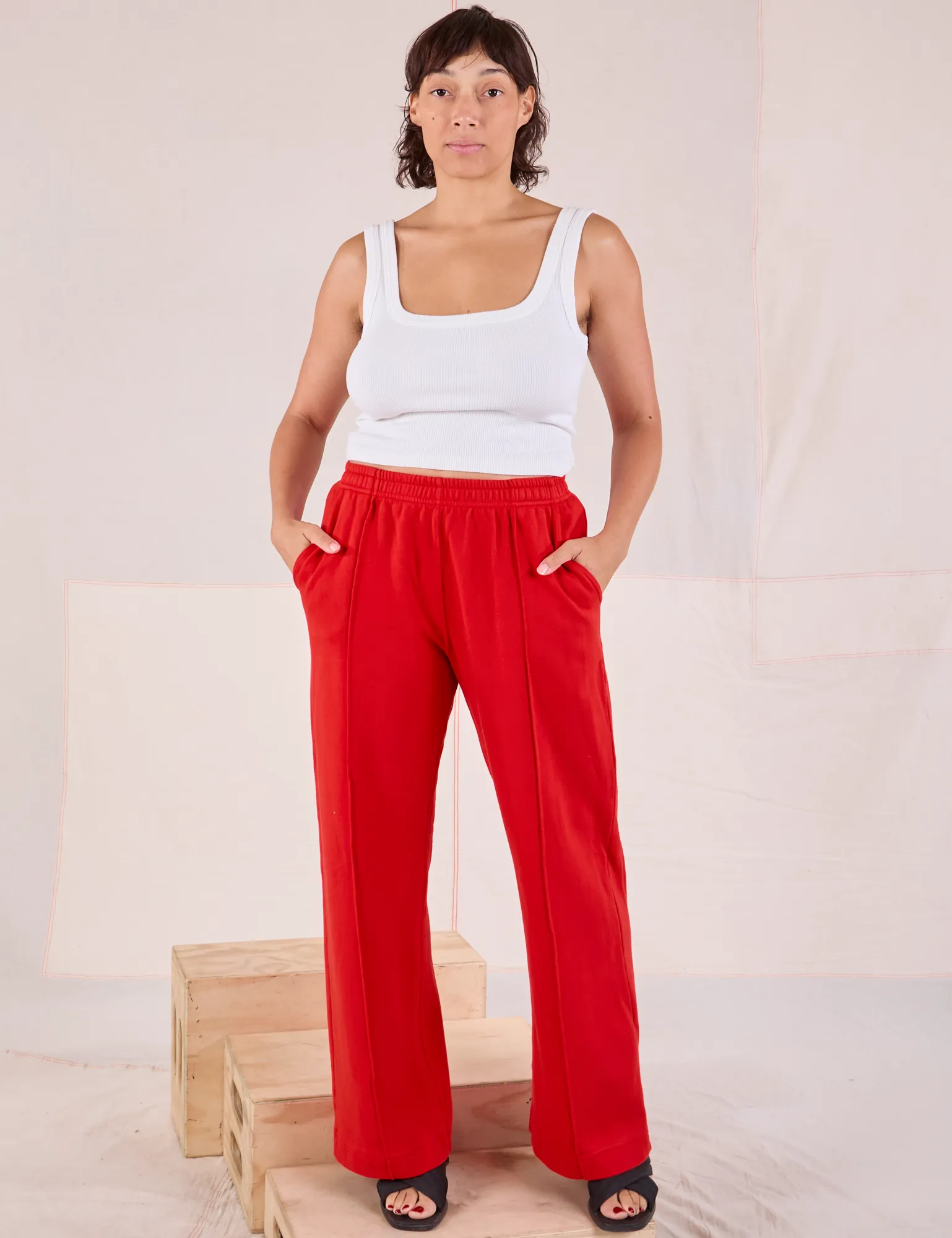 Easy Western Pants - Mustang Red