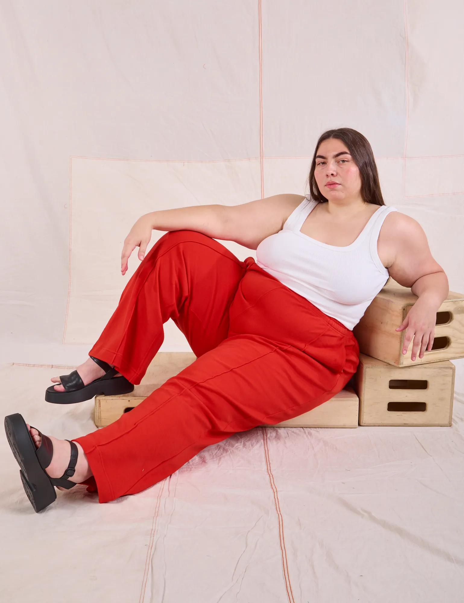 Easy Western Pants - Mustang Red