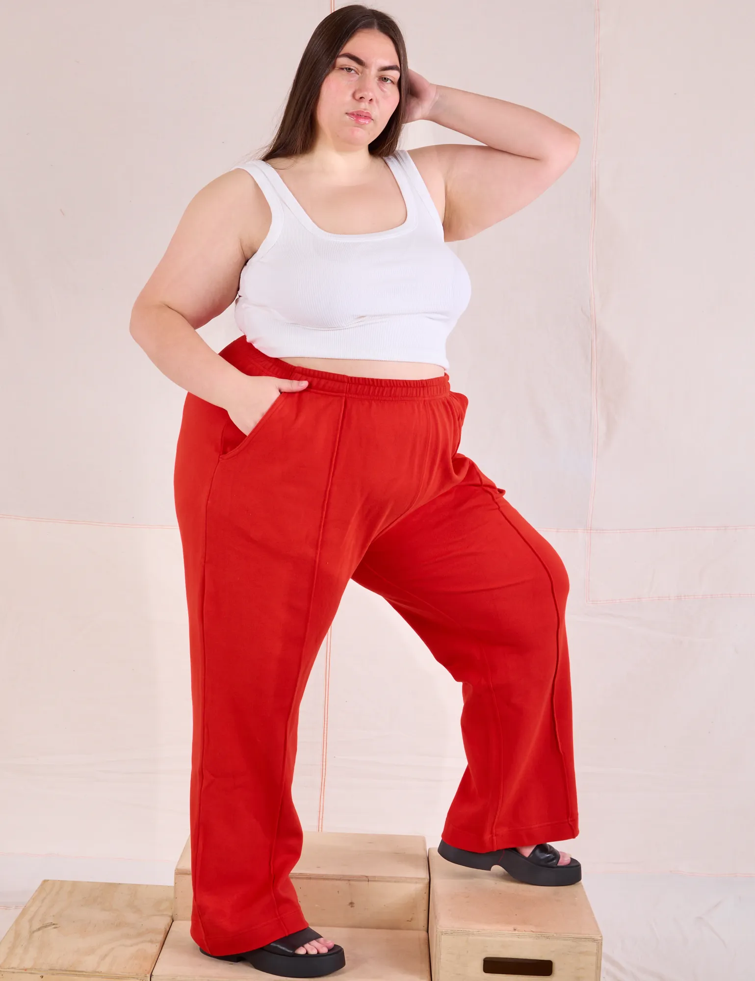 Easy Western Pants - Mustang Red