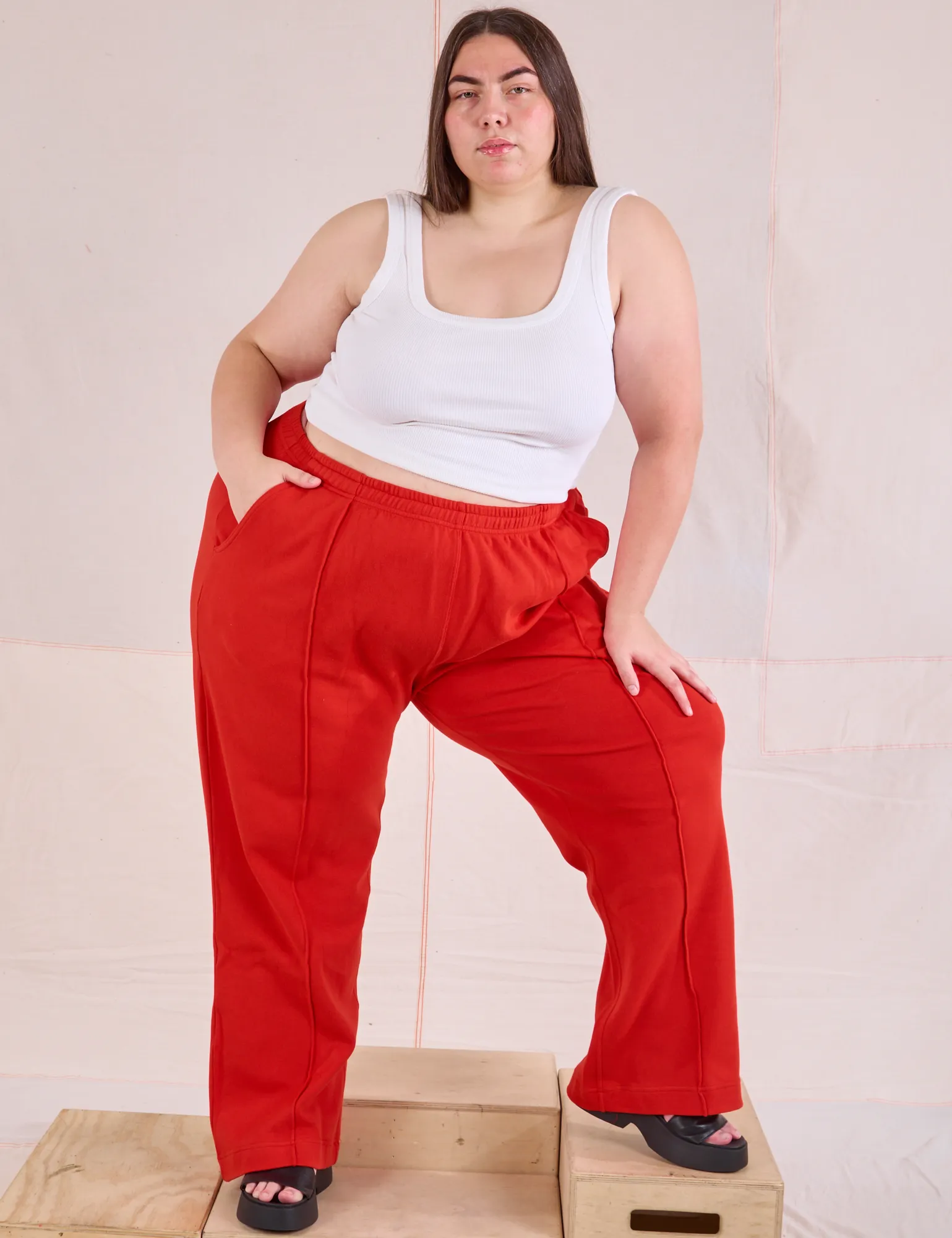 Easy Western Pants - Mustang Red
