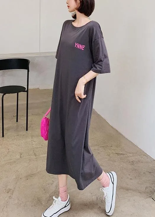 Elegant o neck quilting dresses Outfits red Letter A Line Dresses
