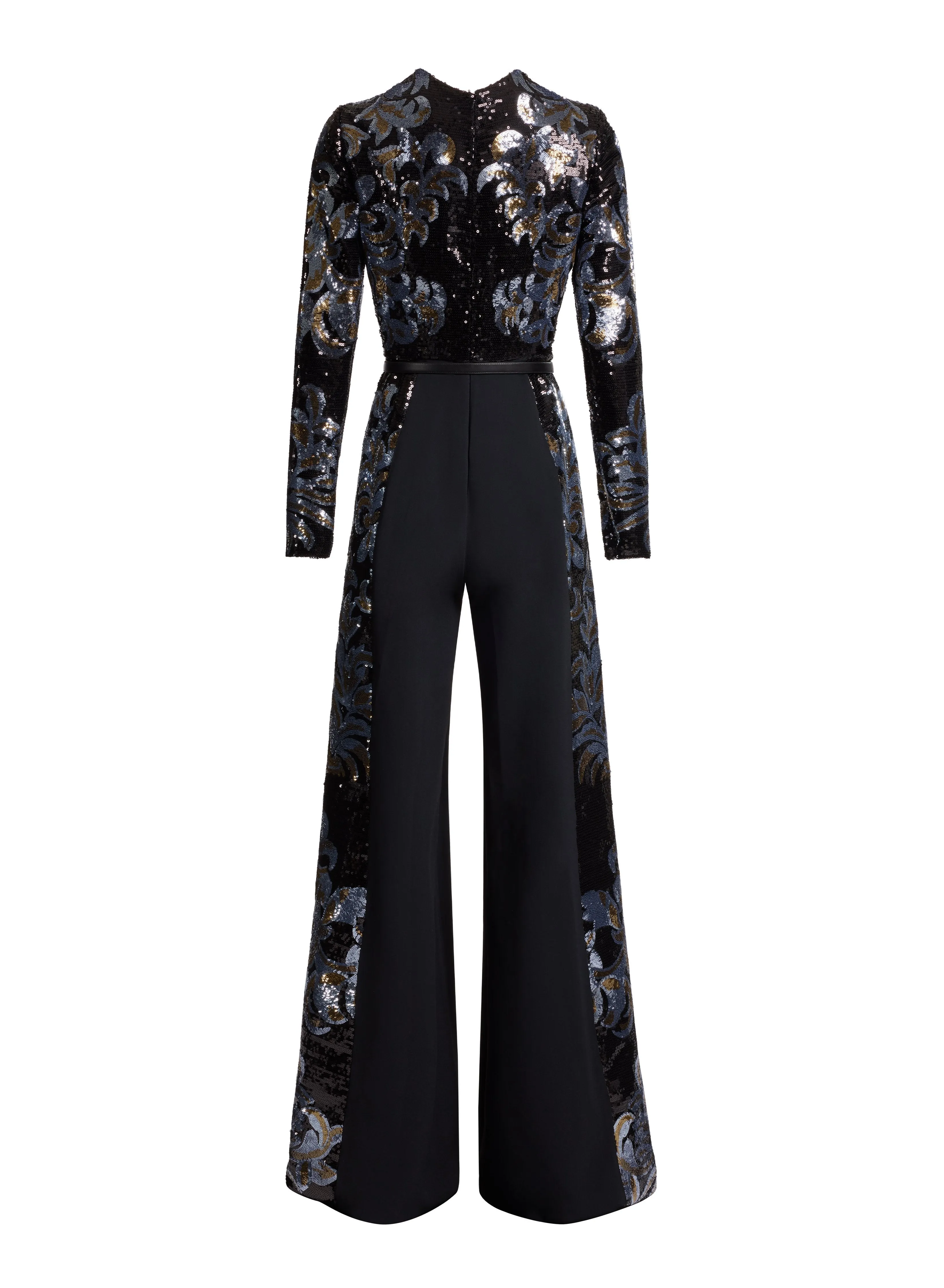 Embroidered Sequin Jumpsuit