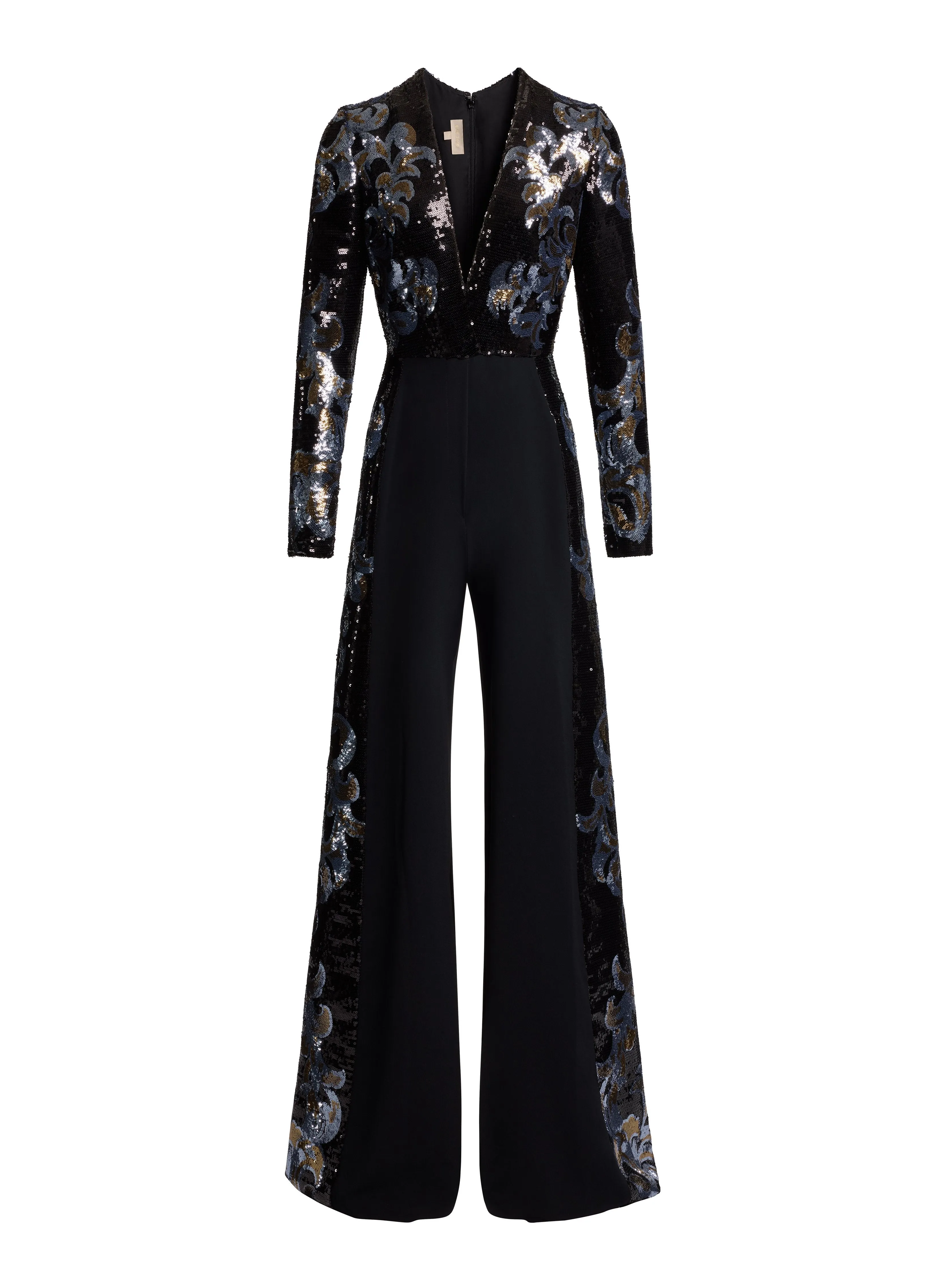 Embroidered Sequin Jumpsuit