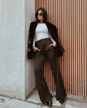 FLARED PANTS BLACK