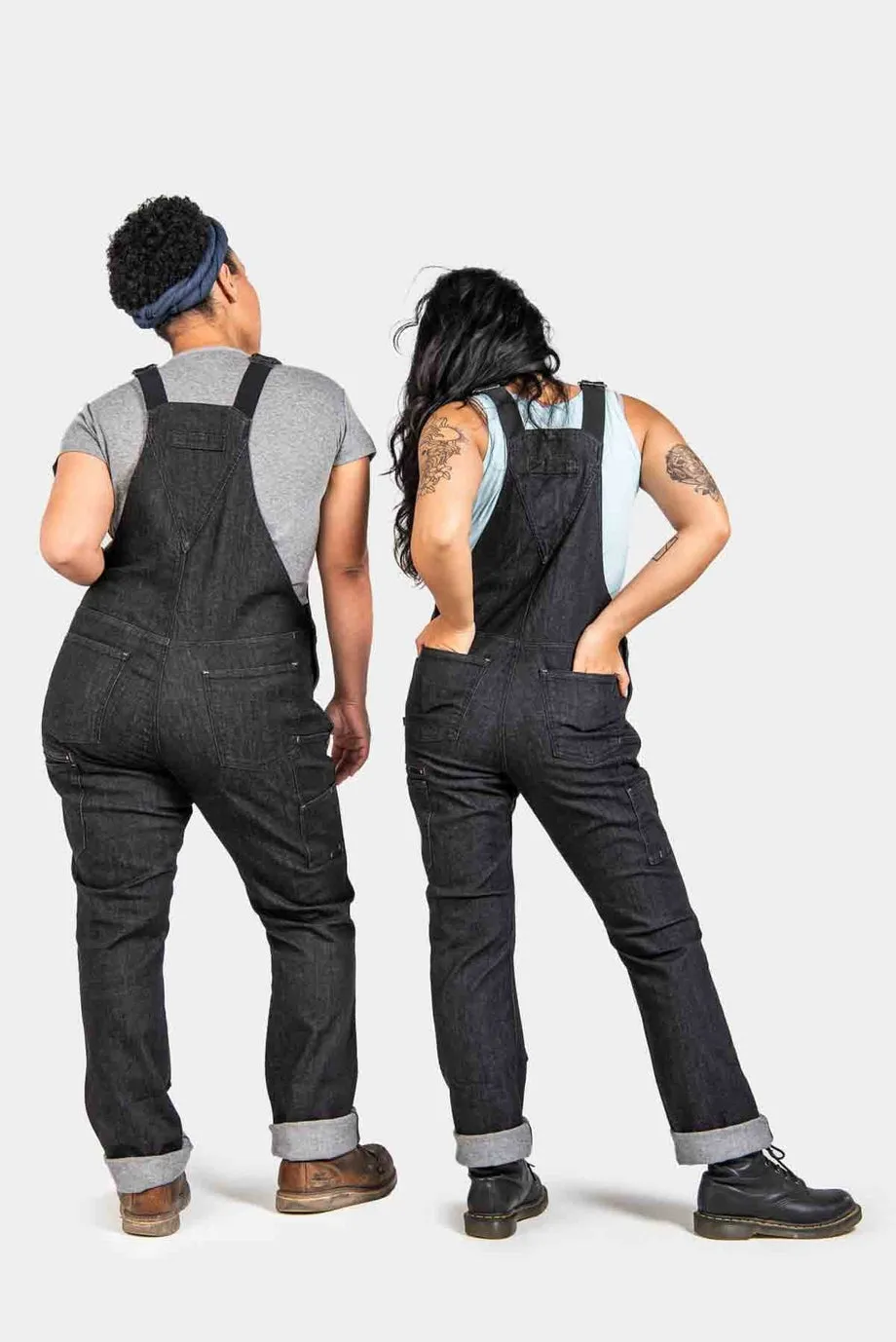 Freshley Overall - Heathered Black Denim