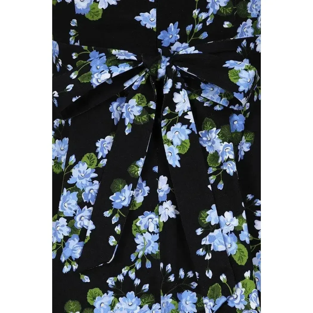 Hepburn Dress - Blue Floral