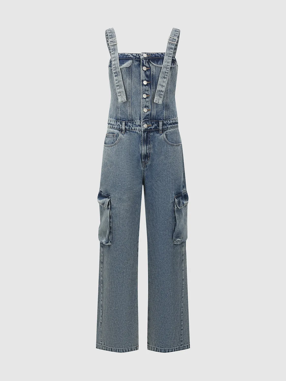 Loose Denim Overall