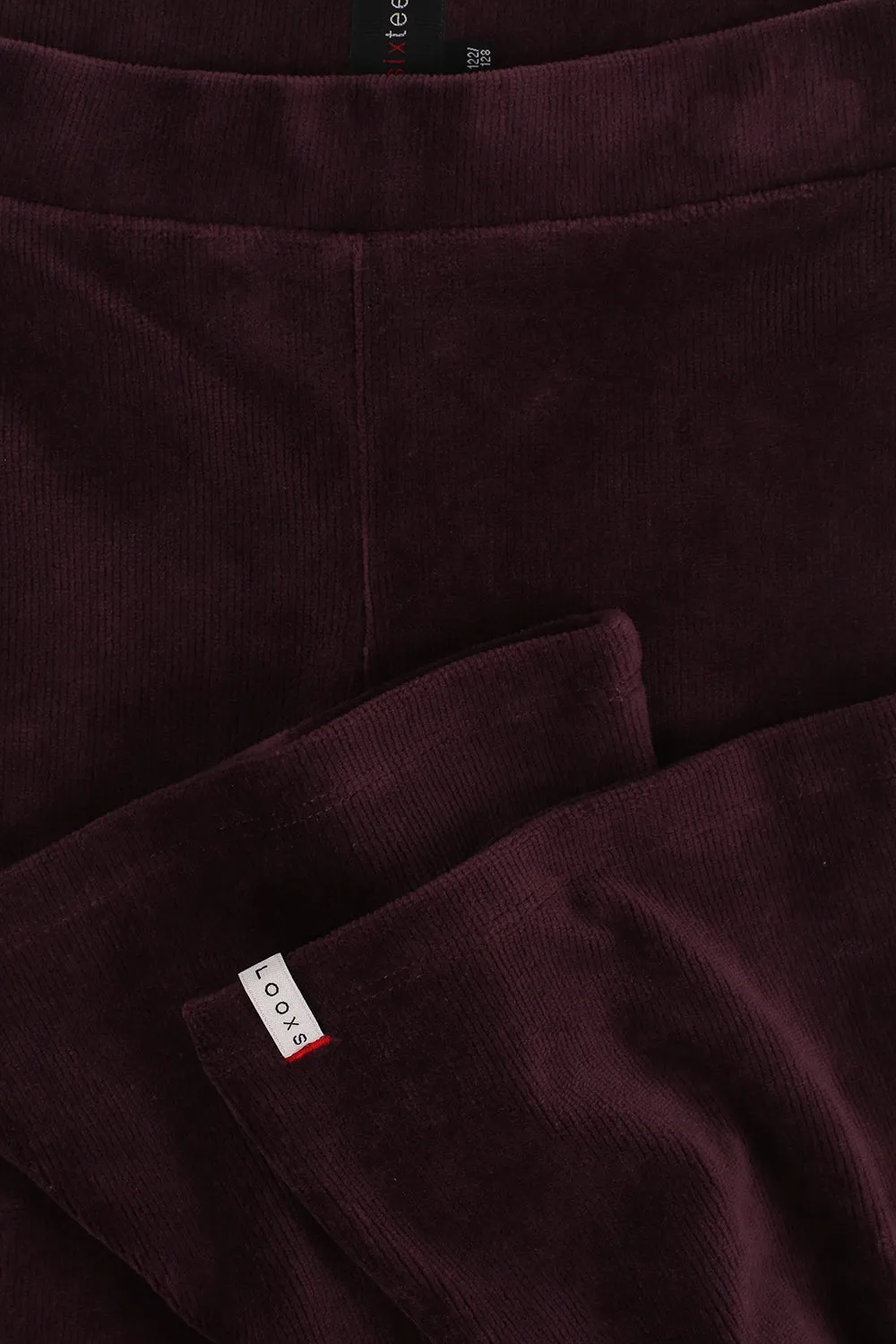 Looxs 10sixteen Rib Velours Flared Pants