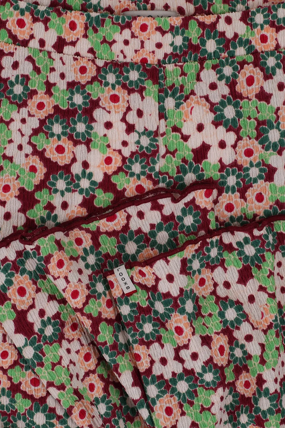 LOOXS Little Crincle Floral Flared Pants