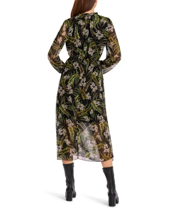 Marc Cain Floral Leaf Print Dress