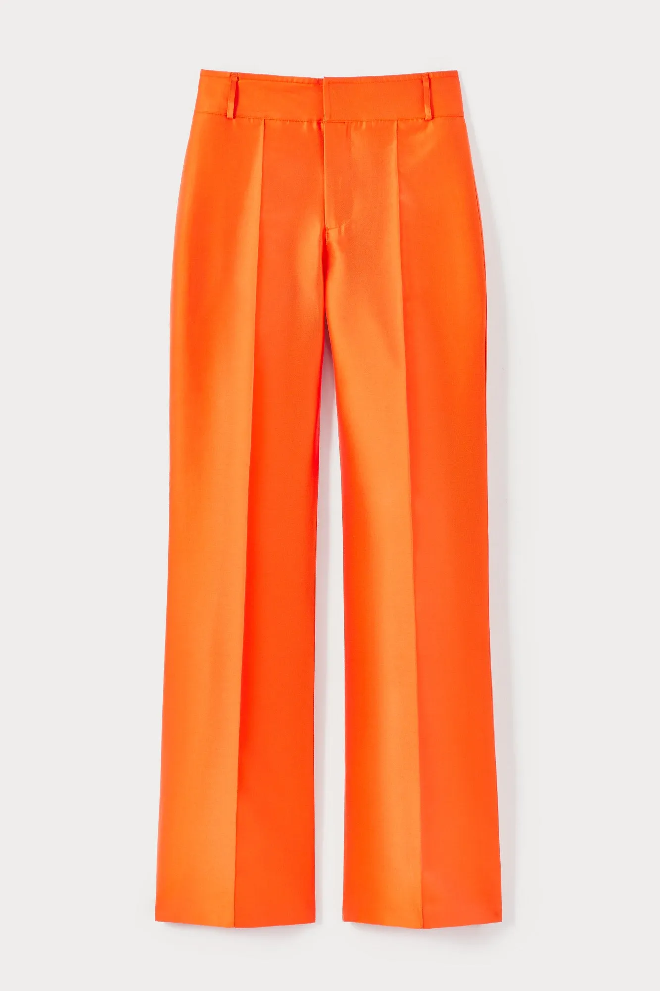 ORANGE Satin Flared Pants
