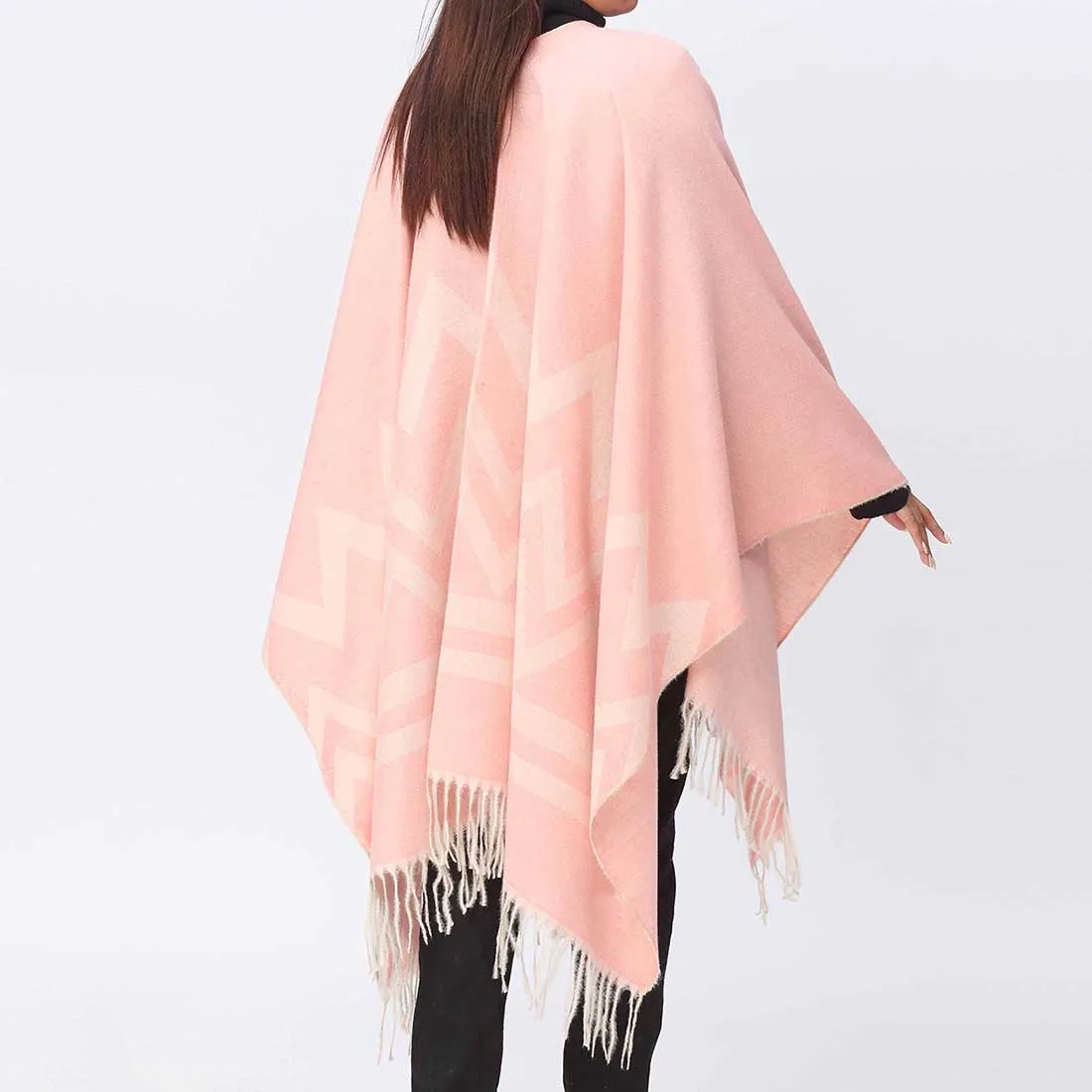 Peach Cape Shawl PW3889