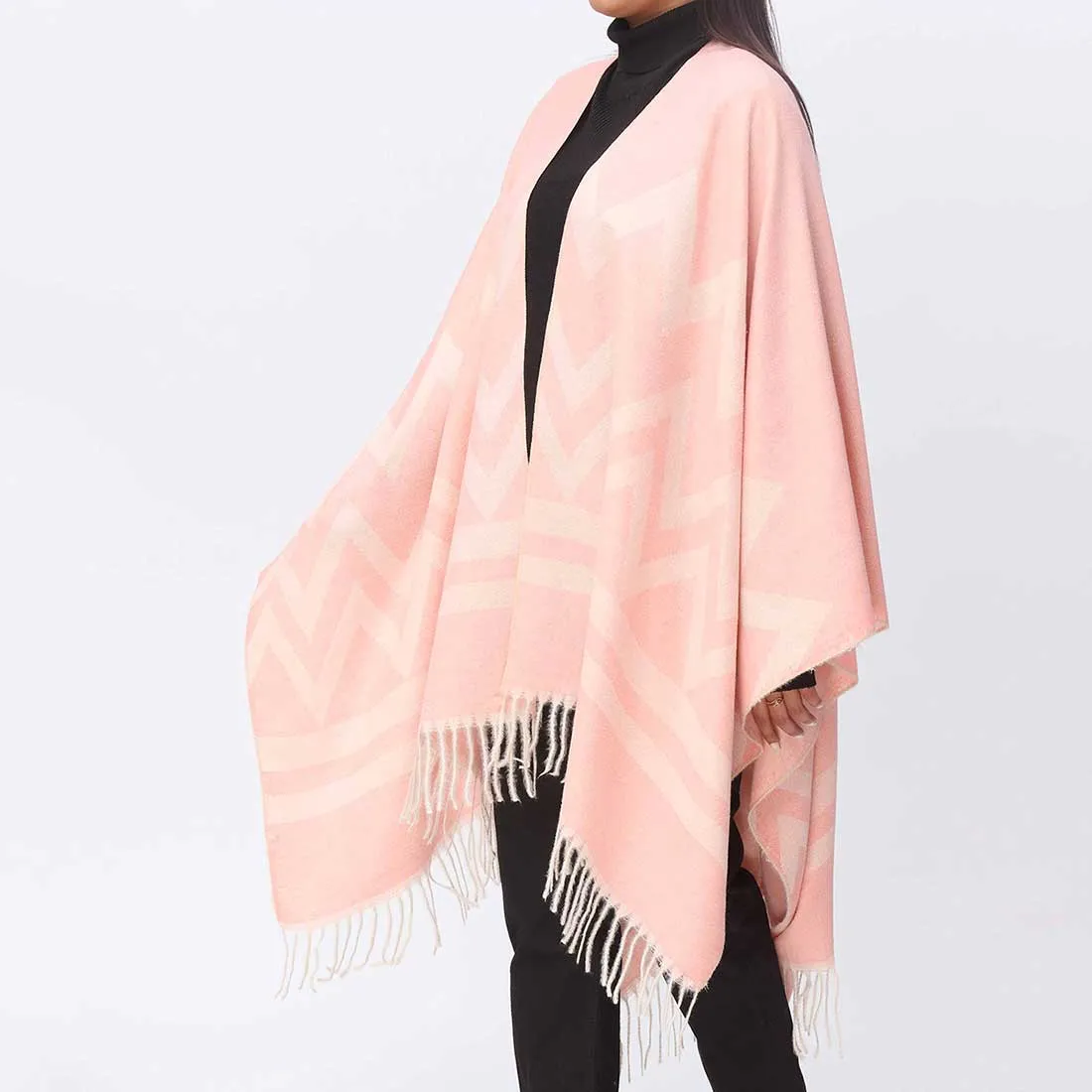 Peach Cape Shawl PW3889