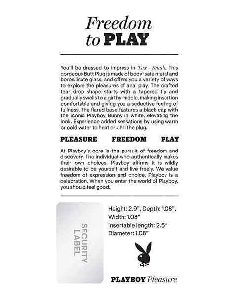 Playboy Pleasure Tux Butt Plug