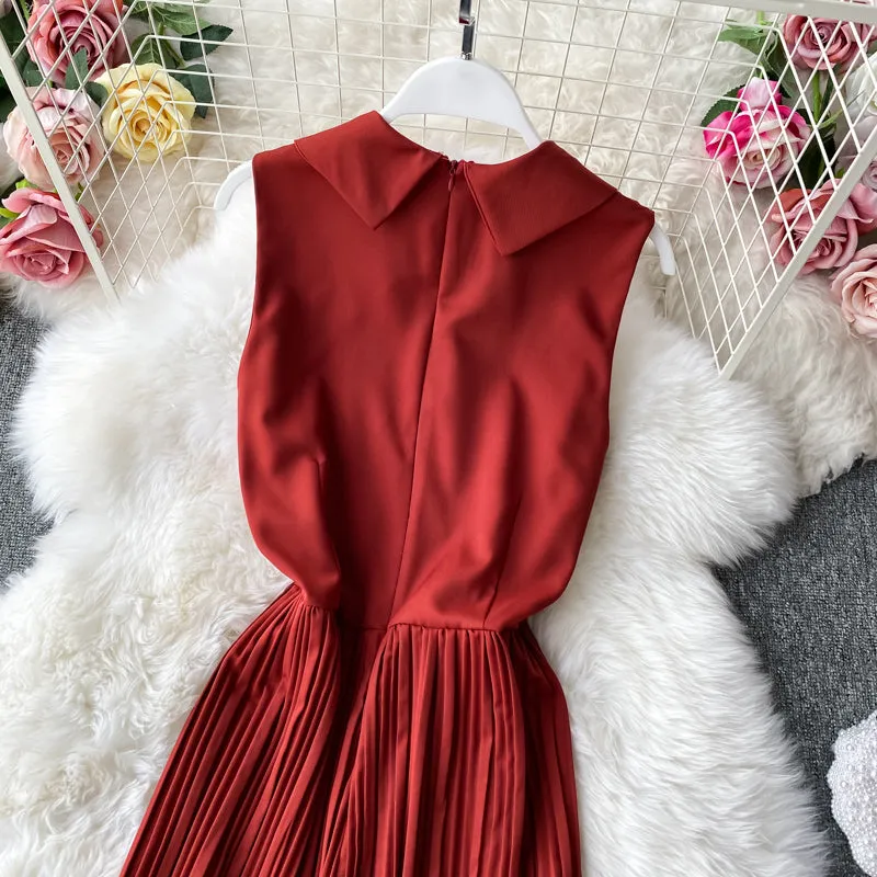 Suit Collar Flared Pants Jumpsuit