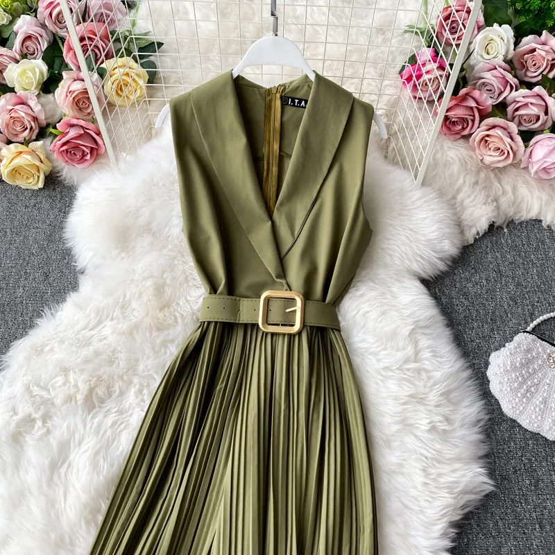Suit Collar Flared Pants Jumpsuit
